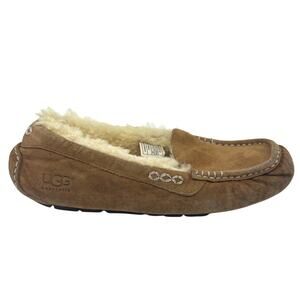 UGG Ansley Light Chestnut Slippers Moccasins Shoes Wool Lined - Women’s Sz 7